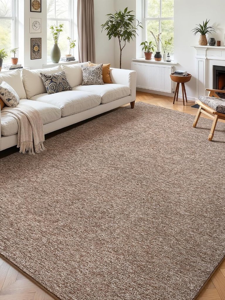 Washable 46 Bedroom Rug, Modern Area Rugs With Soft Memory Foam For Living Room